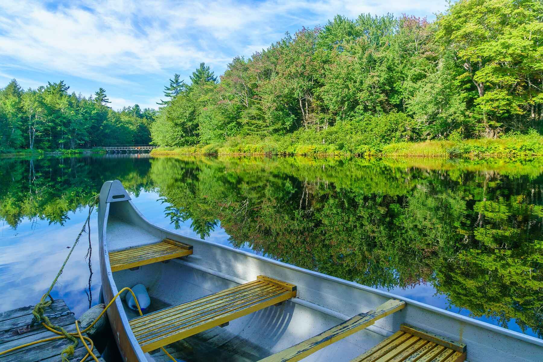 Canoe in Kejimkujik National Park