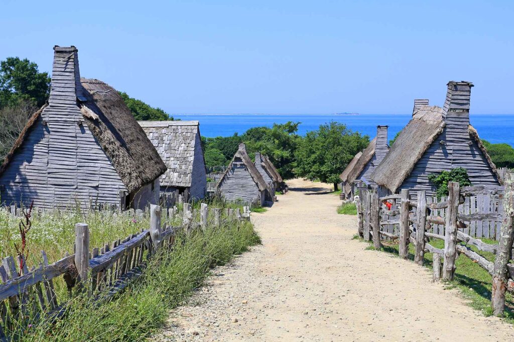 Pilgrims village Plymouth