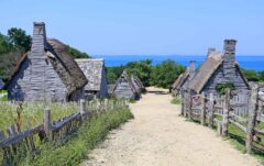 Pilgrims village Plymouth