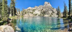 Leah's Lake in the Sawtooth Mountains