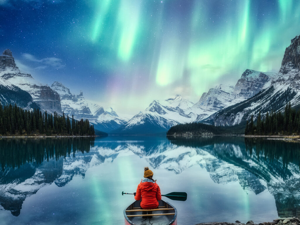 Northern Lights in Jasper, Alberta