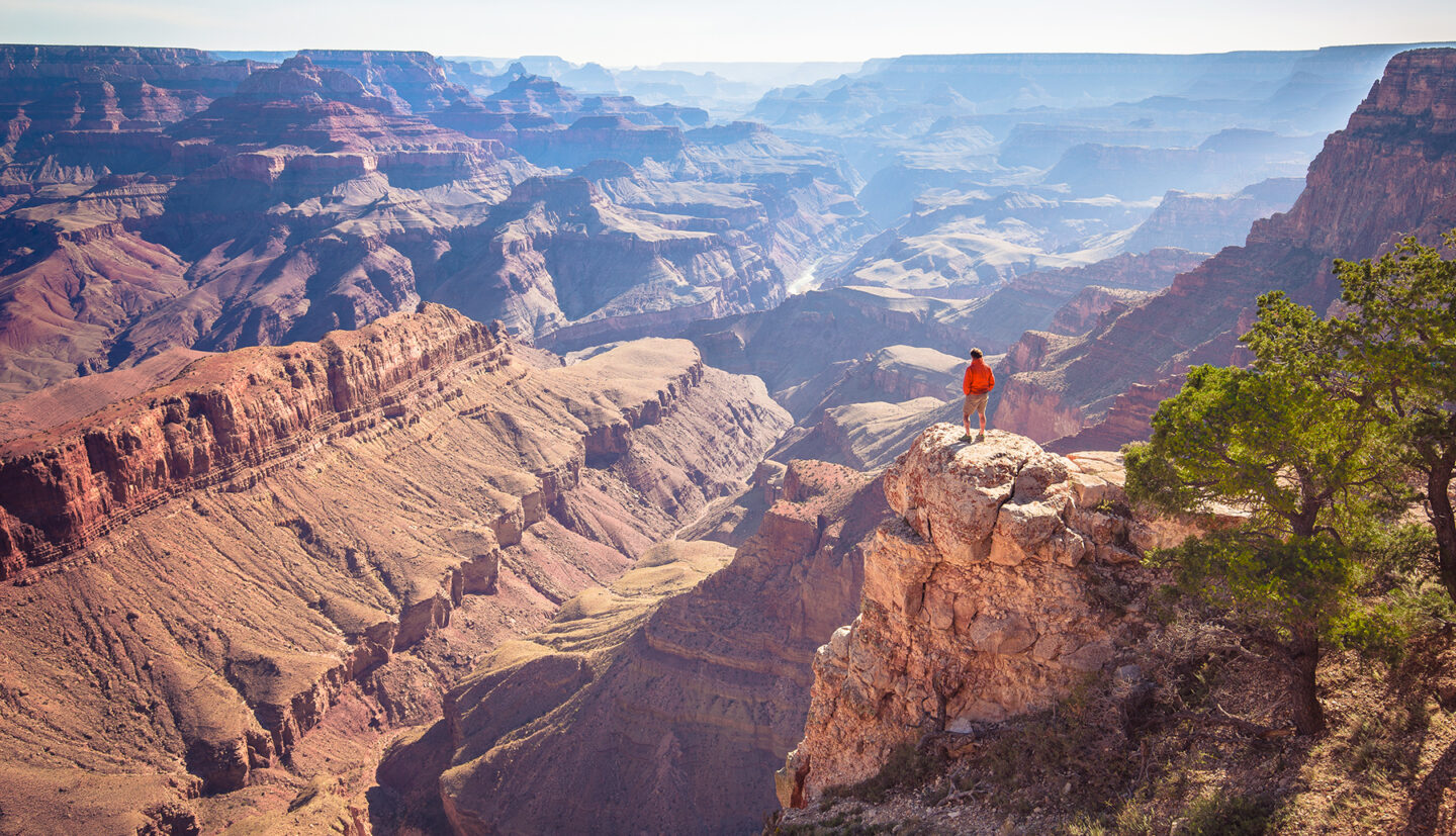 View over the Grand Canyon Arizona