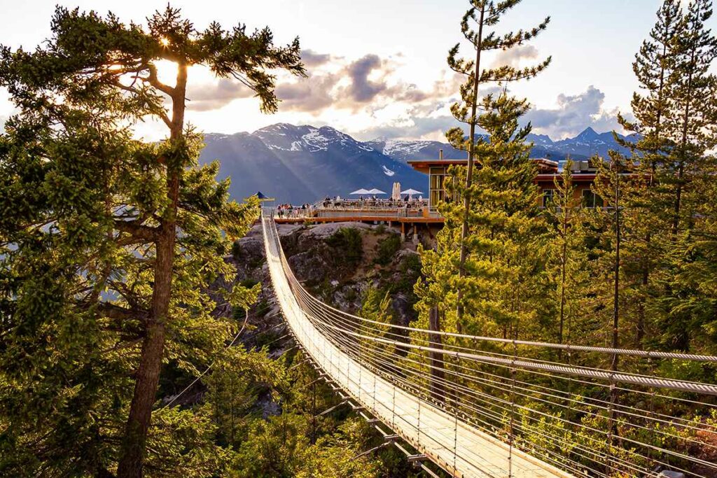 Walkway Sea to Sky viewpoint at Howe Sound BC