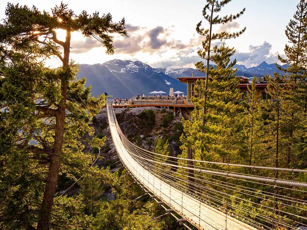 Walkway Sea to Sky viewpoint at Howe Sound BC