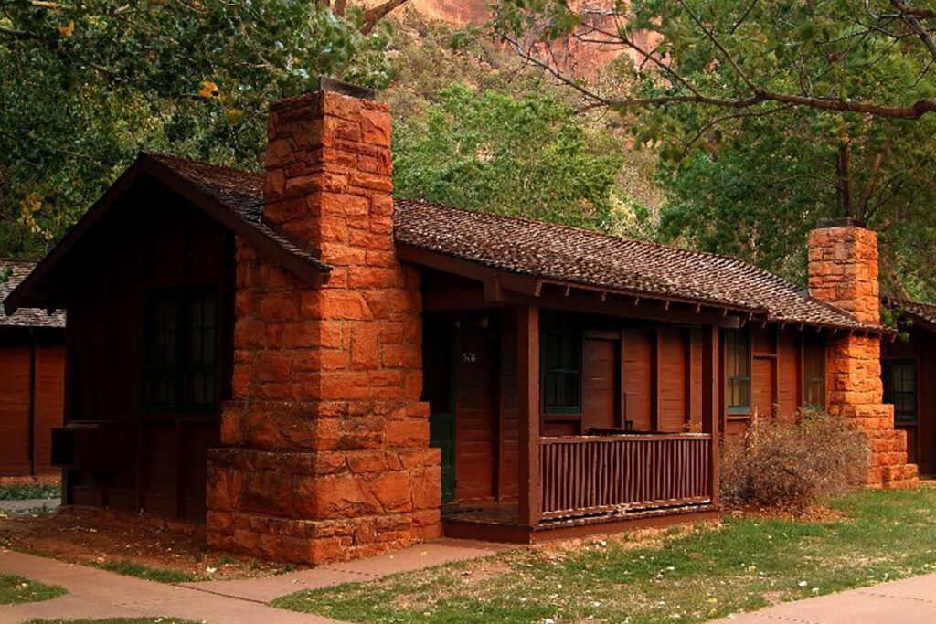 USA_Utah_Zion National Park Lodge_Cabin Exterior