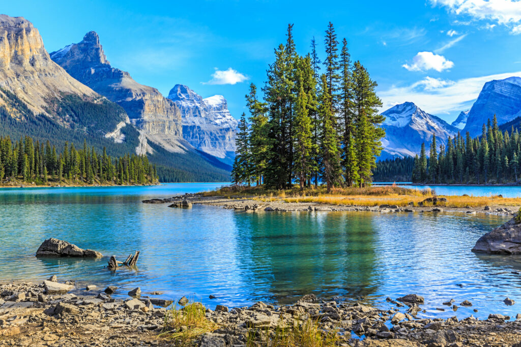 Maligne Lake in Jasper National Park, Alberta