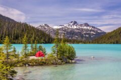 Camping in Upper Joffre Lake BC