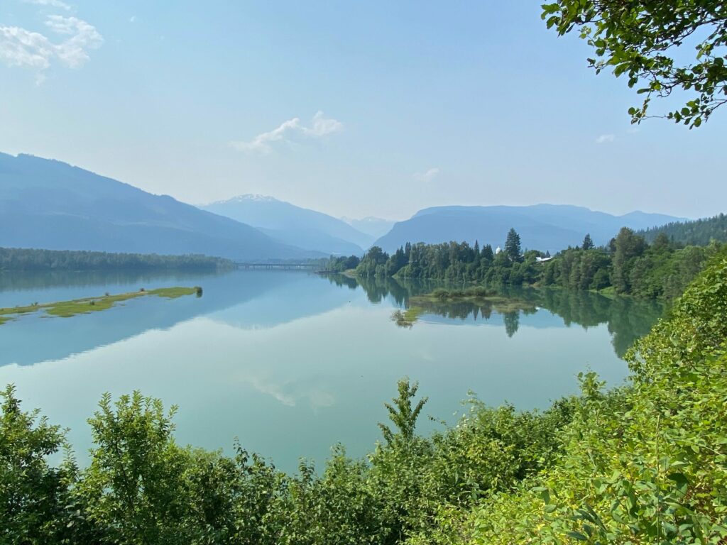 Columbia River in Revelstoke, British Columbia