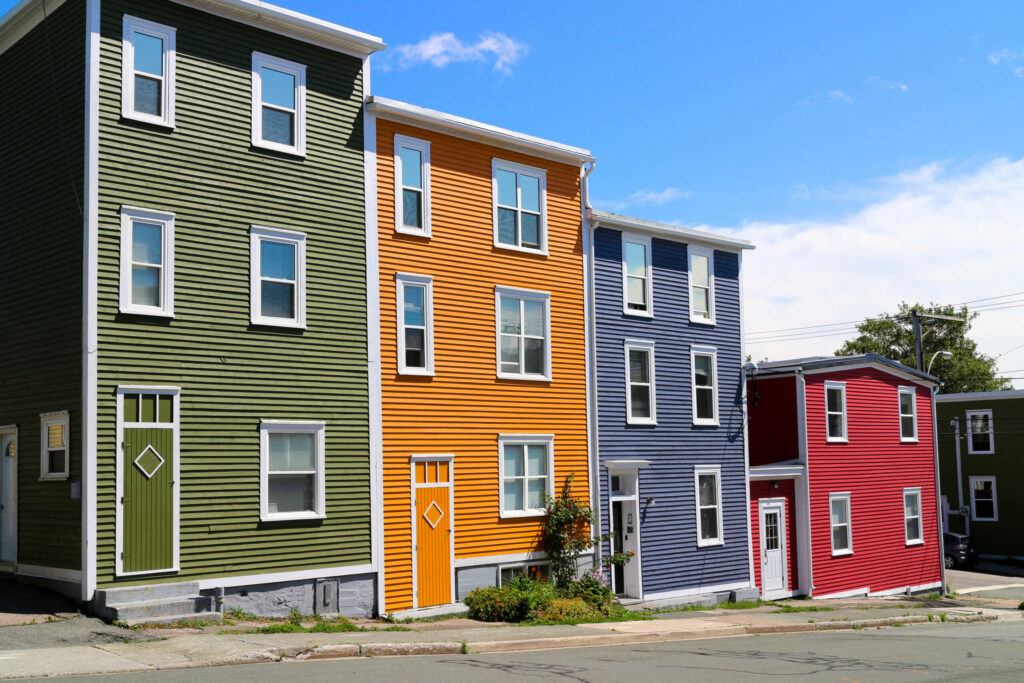 Jelly Bean Row in St. John's, Newfoundland