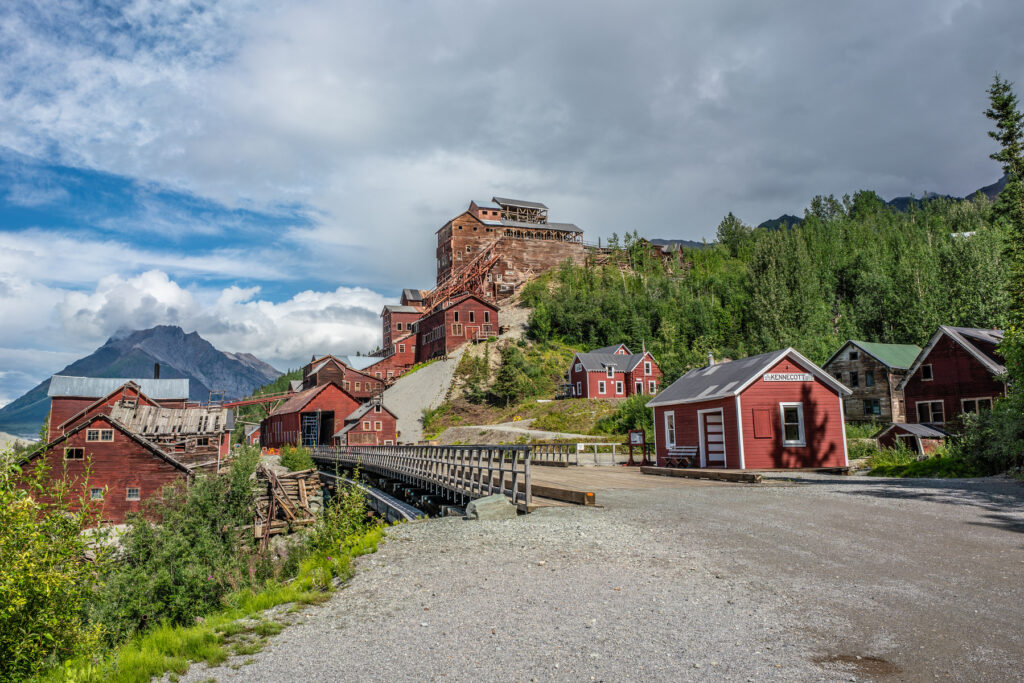 Kennecott abandoned copper mining camp view