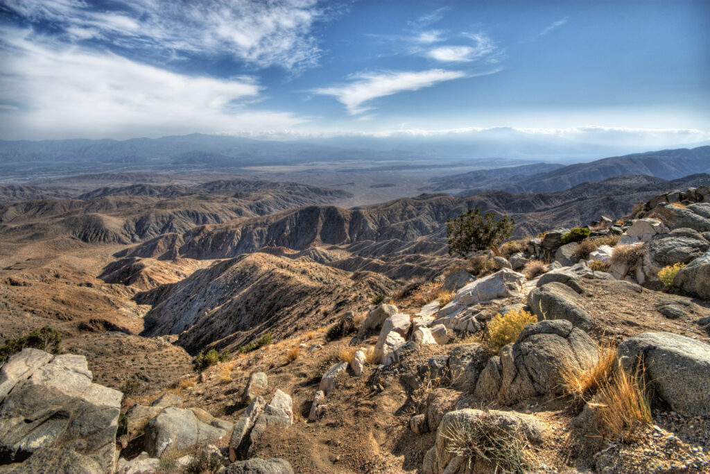 A view of Coachella Valley and San Andreas Fault from Joshua Tree National Park