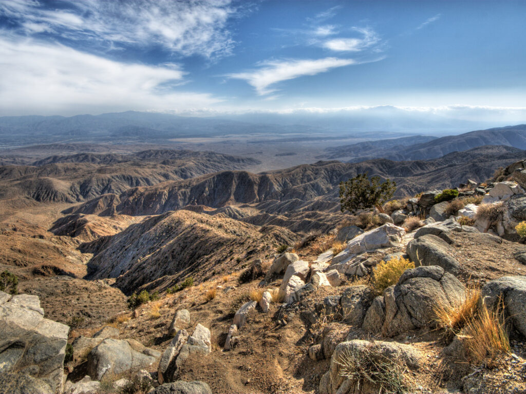 A view of Coachella Valley and San Andreas Fault from Joshua Tree National Park