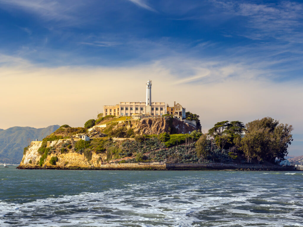 Alcatraz Island in San Francisco, USA.