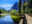 Island Beach as seen from the Swinging Bridge in Yosemite National Park