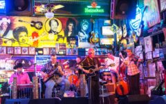 Band playing in downtown Nashville