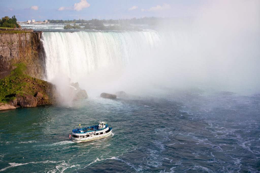 Maid of the Mist boat by the Niagara Falls