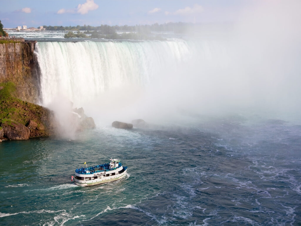 Maid of the Mist boat by the Niagara Falls