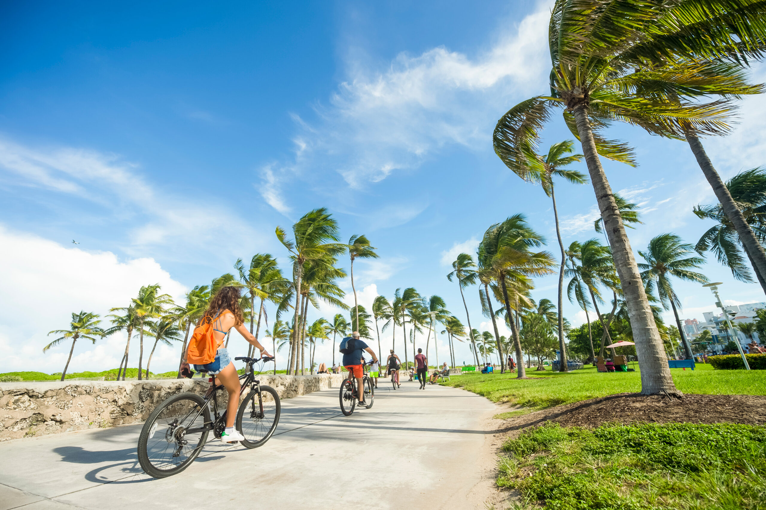 Cycling in Miami Beach, Florida