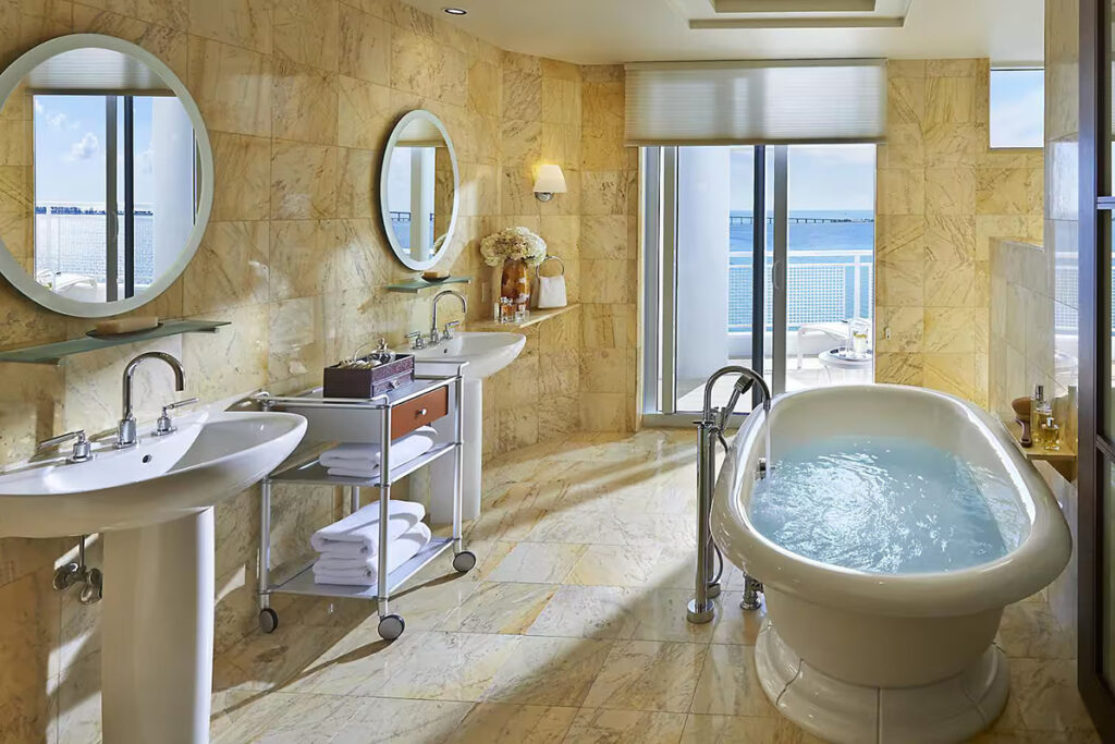 Hotel suite bathroom