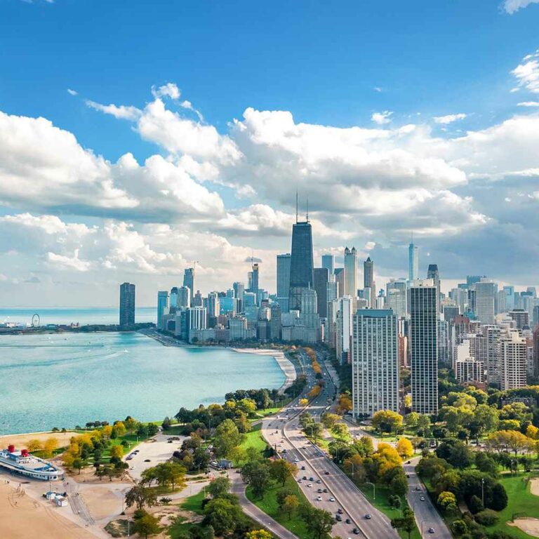 Chicago on Lake Michigan