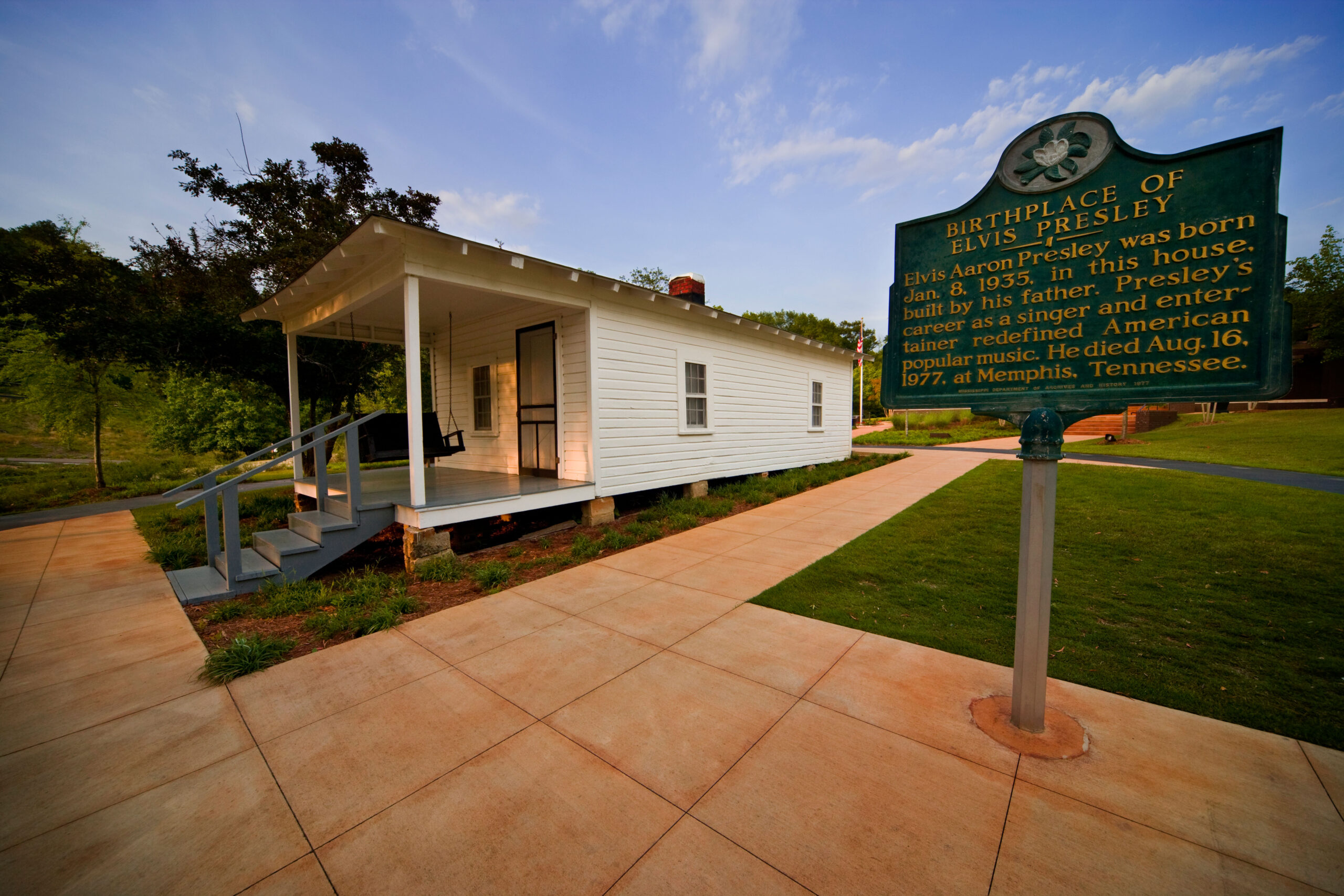 Birthplace of Elvis Presley in Tupelo, Mississippi