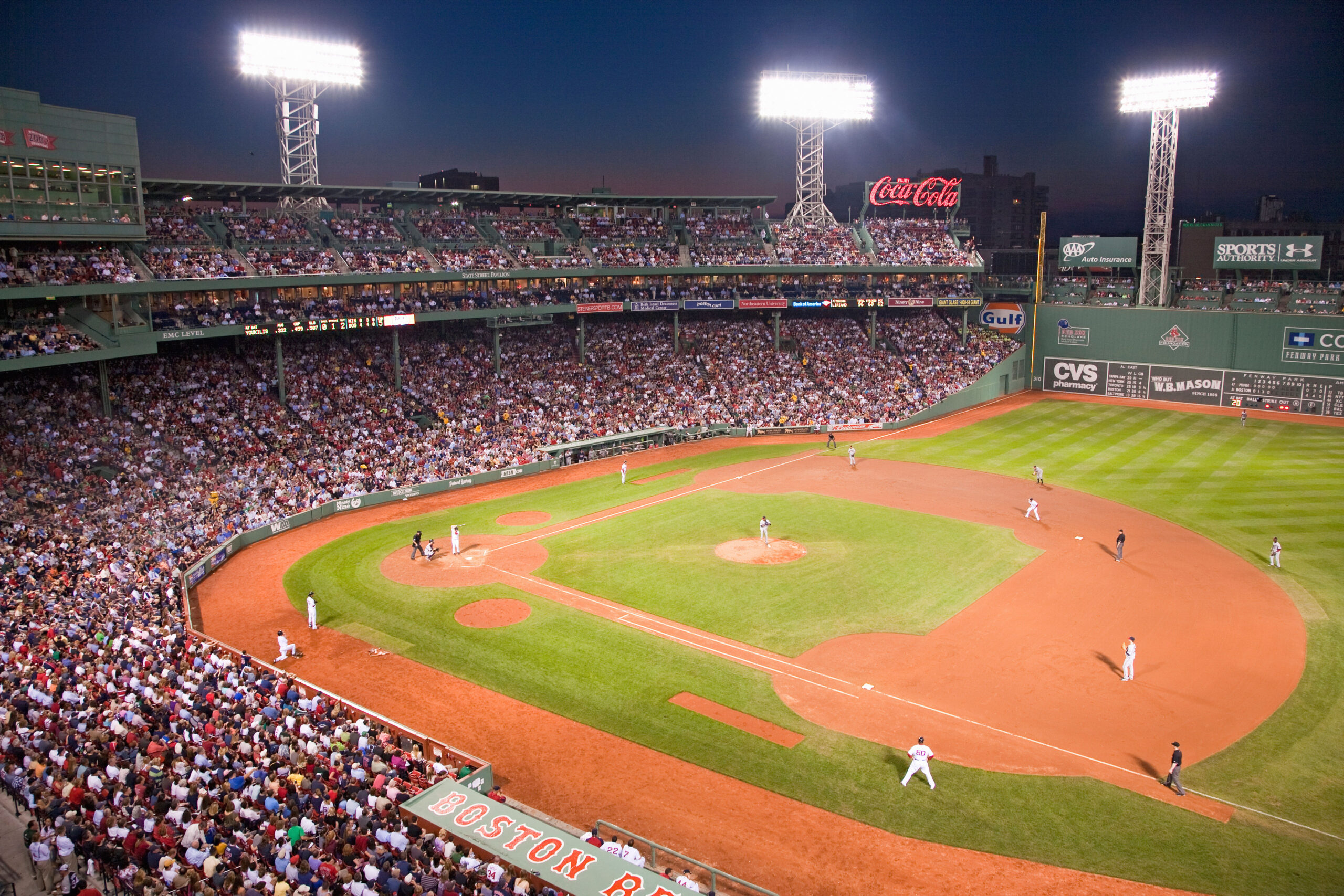 Boston Red Sox playing at Fenway Park, Boston