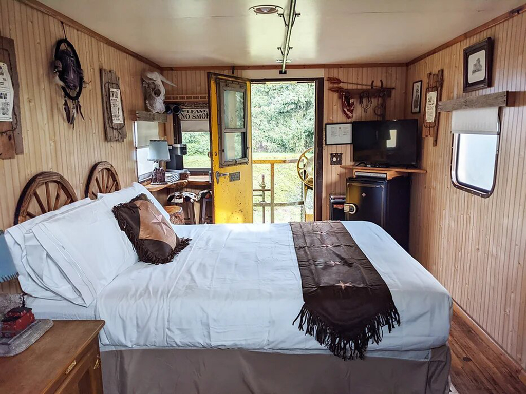 Wild West Themed Caboose Bedroom