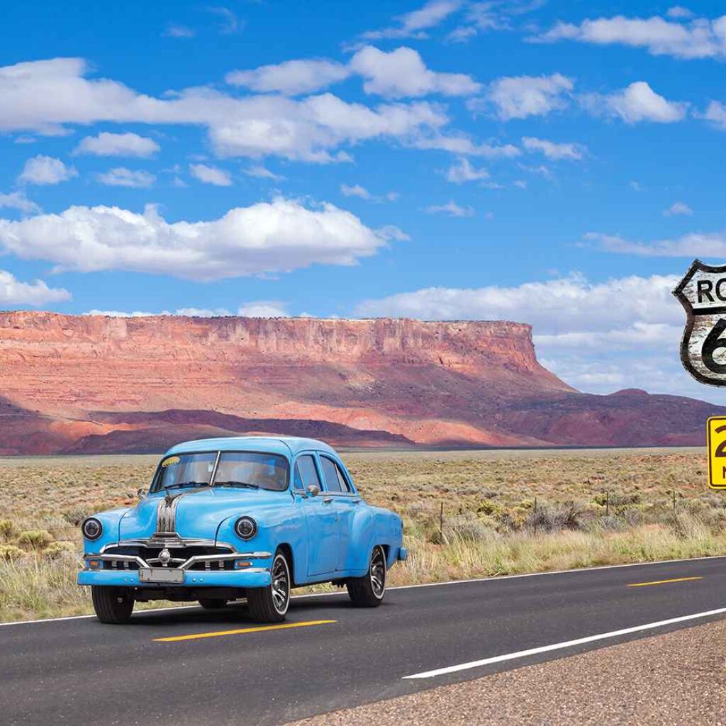 Vintage Car on Route 66