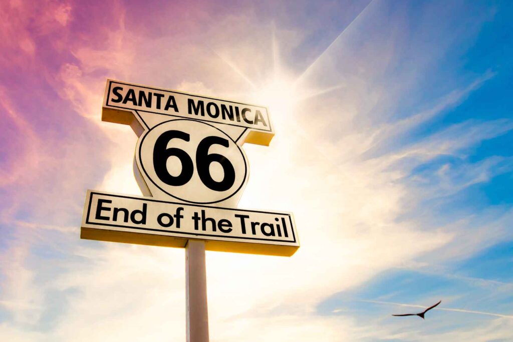 Route 66 sign Santa Monica