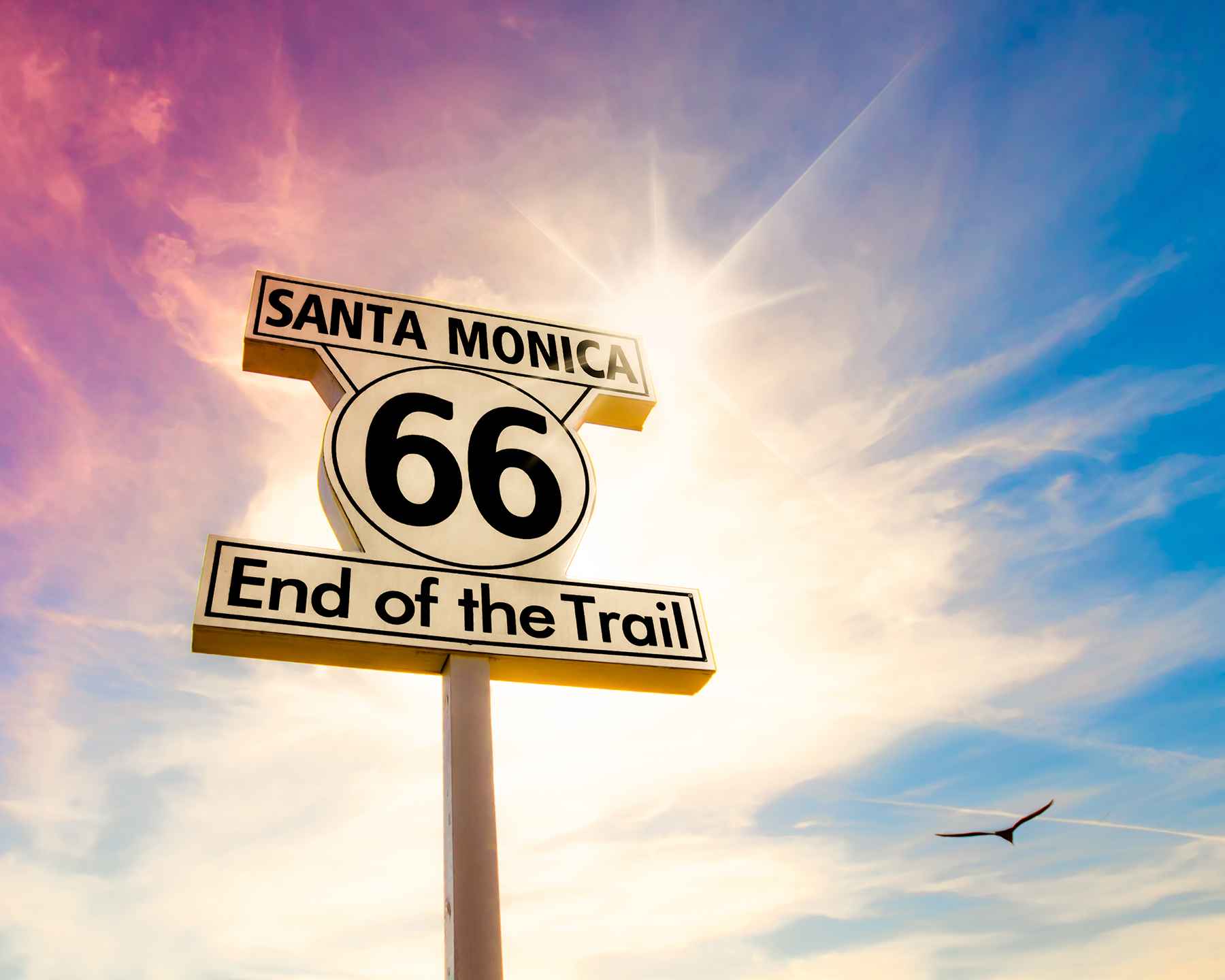 Route 66 sign Santa Monica