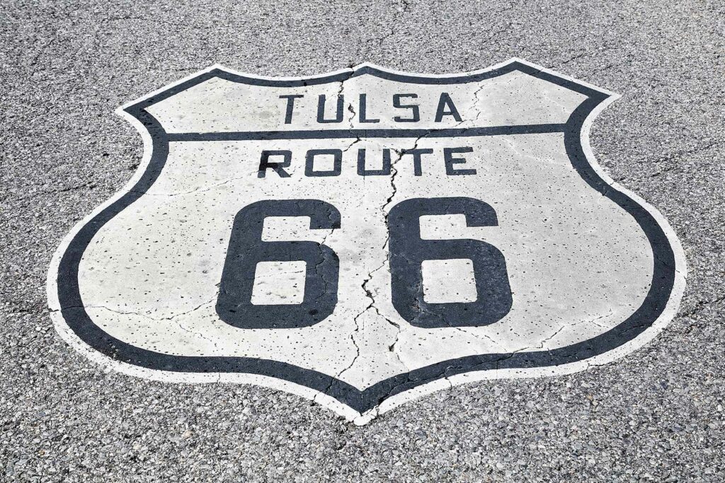 Route 66 sign Tulsa