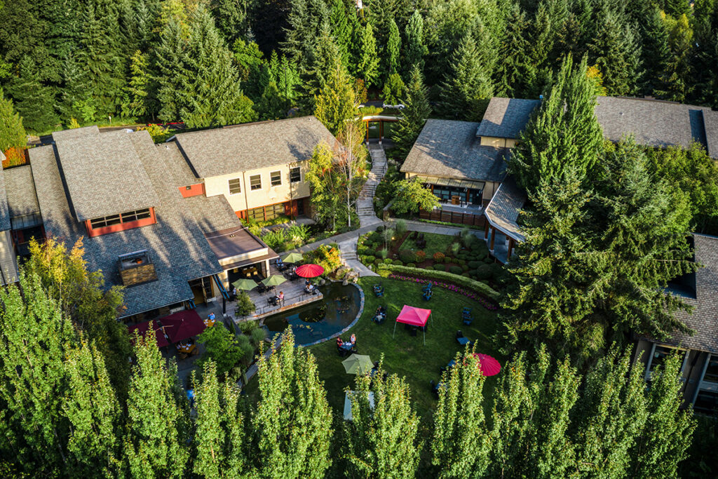 hotel aerial view