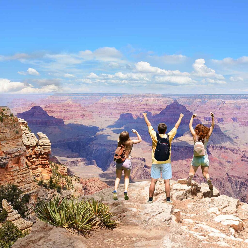 Family at the Grand Canyon