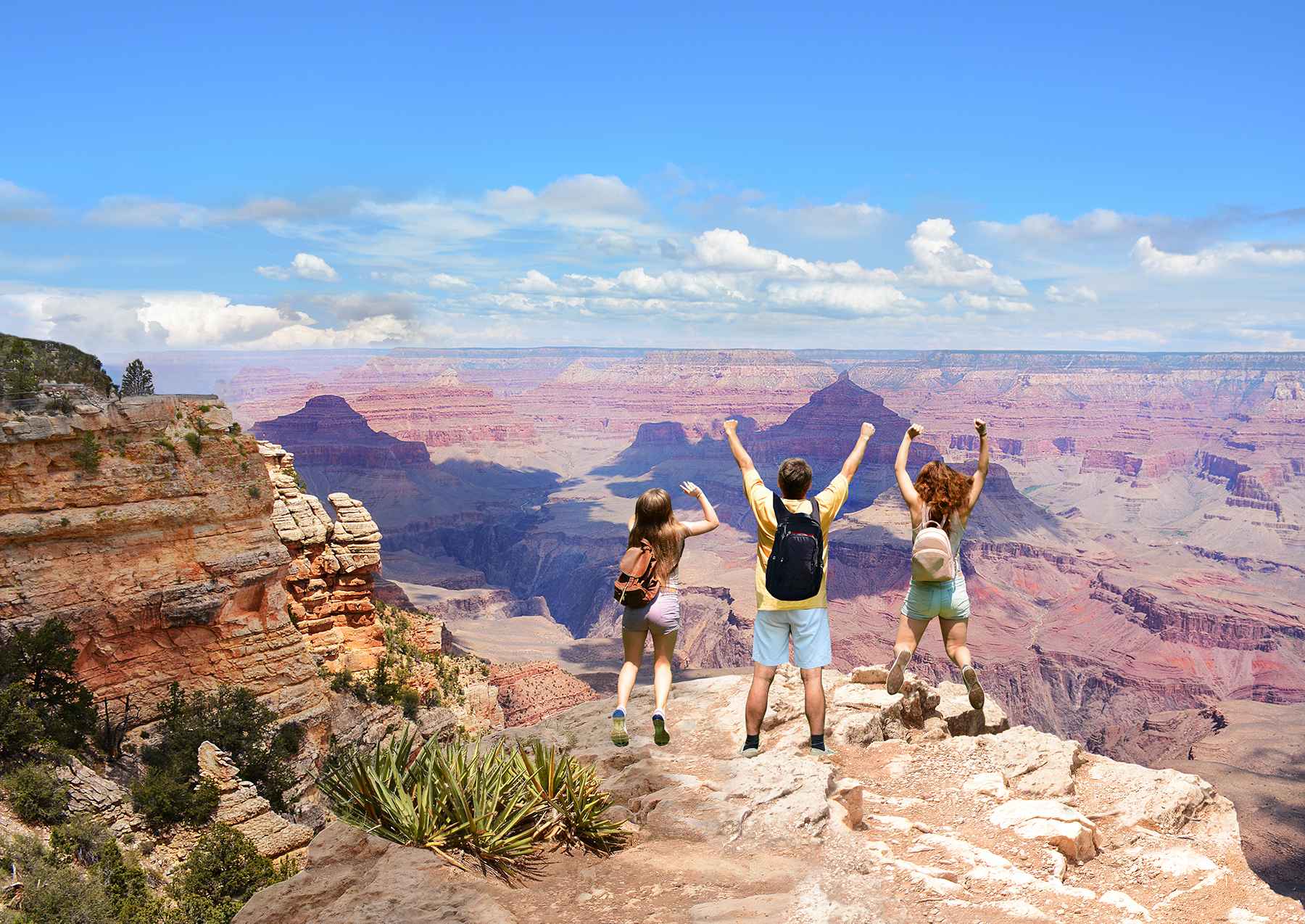 Family at the Grand Canyon