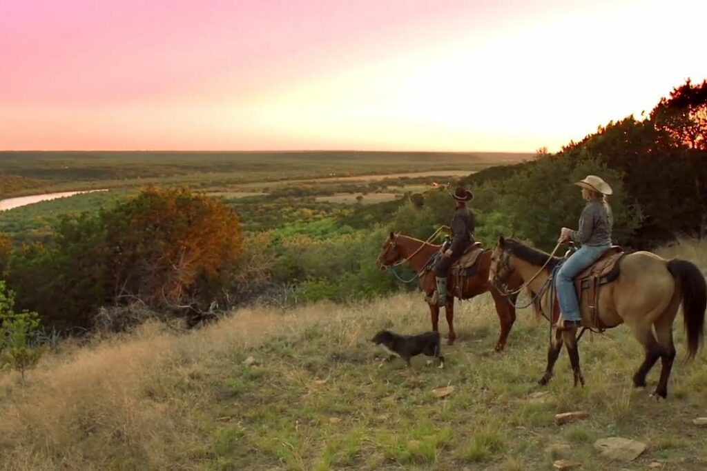 Horse-riding at Wildcatter Ranch, Texas