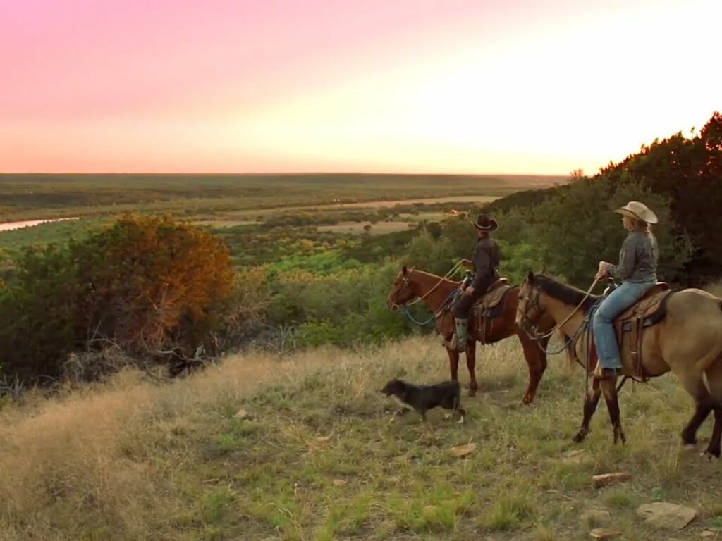 Horse-riding at Wildcatter Ranch, Texas