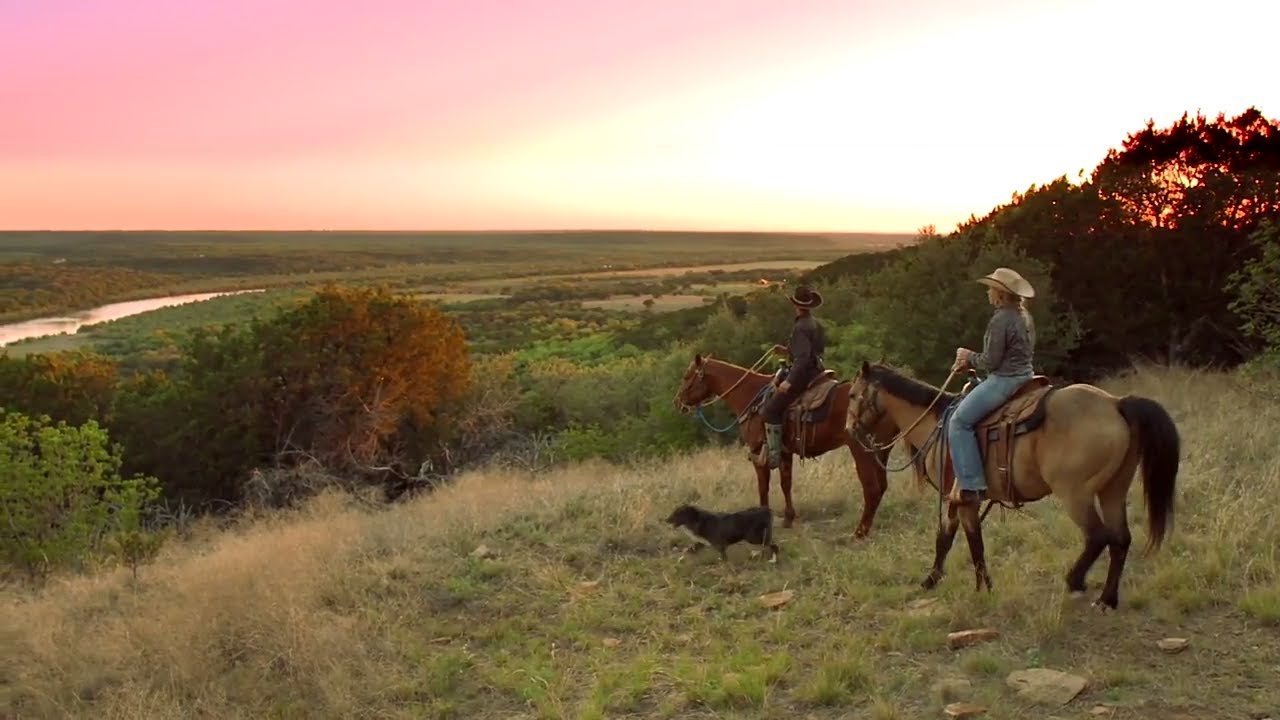 Horse-riding at Wildcatter Ranch, Texas