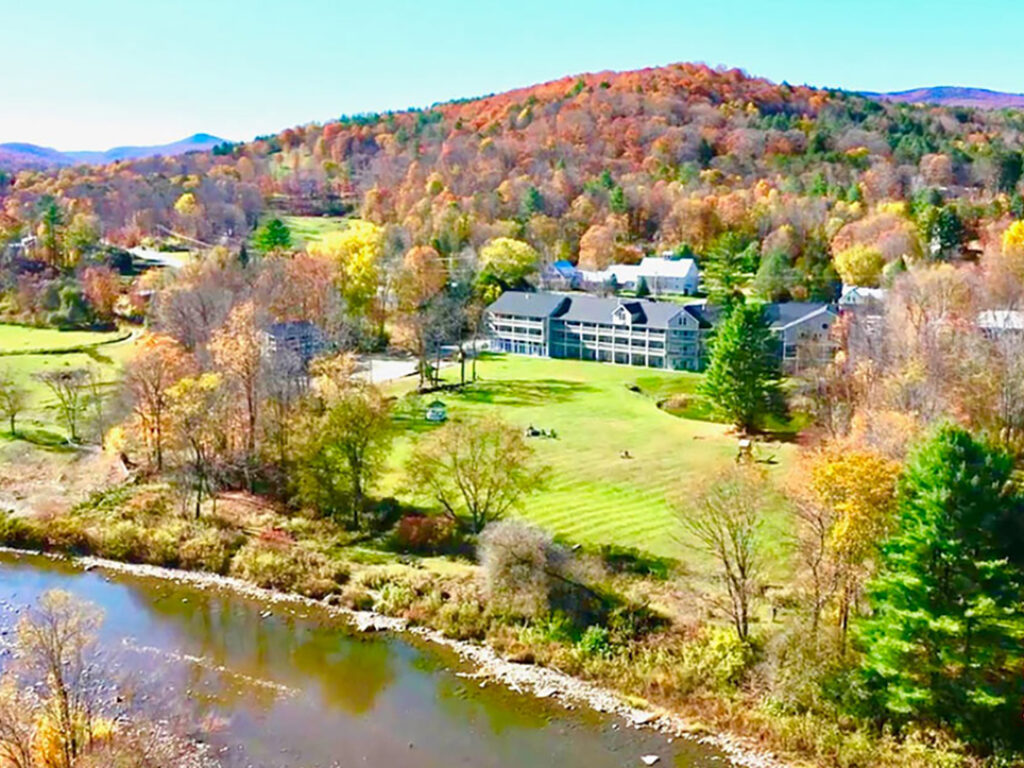 Hotel aerial view