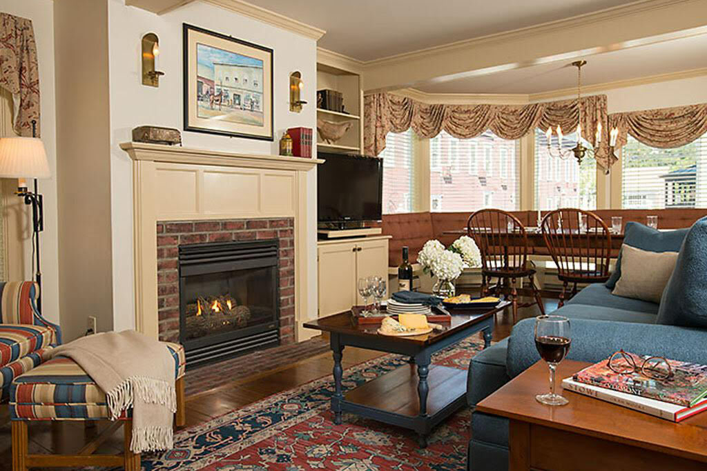 Living area at the inn