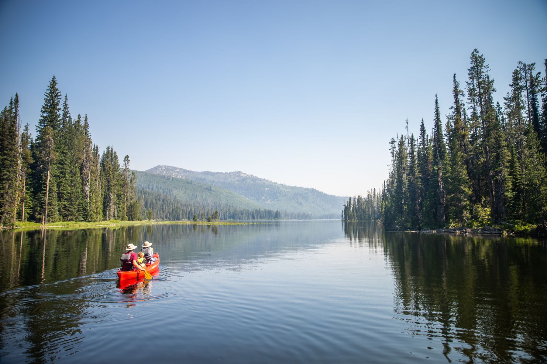 Kayaking on Upper Payette Lake in McCall