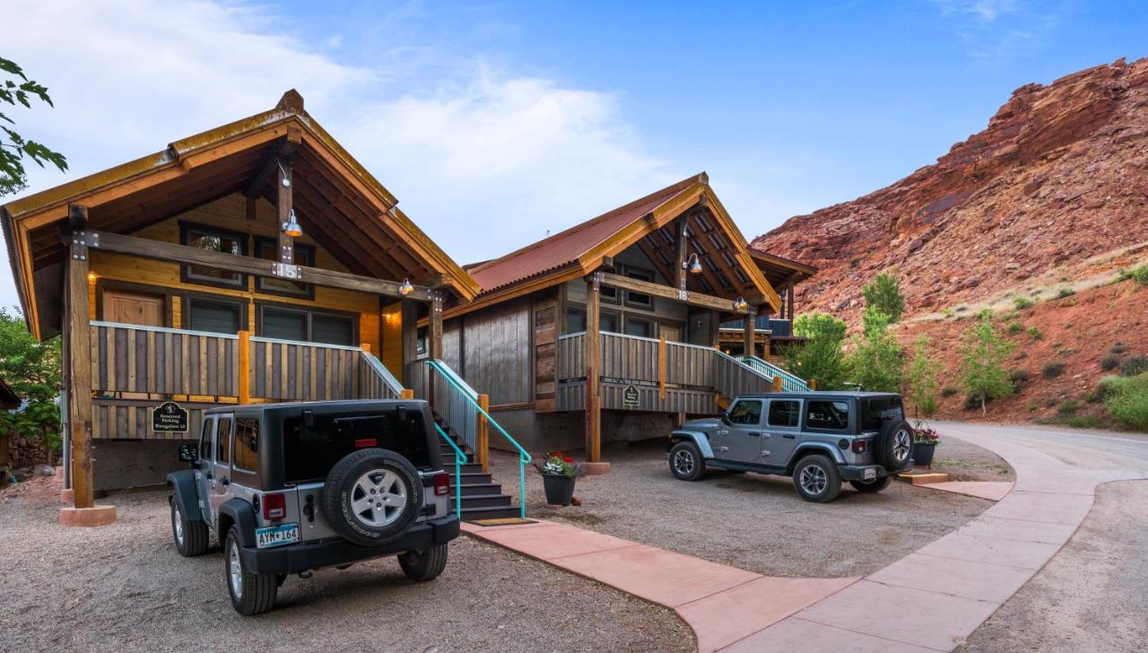 Exterior of cabins at the ranch