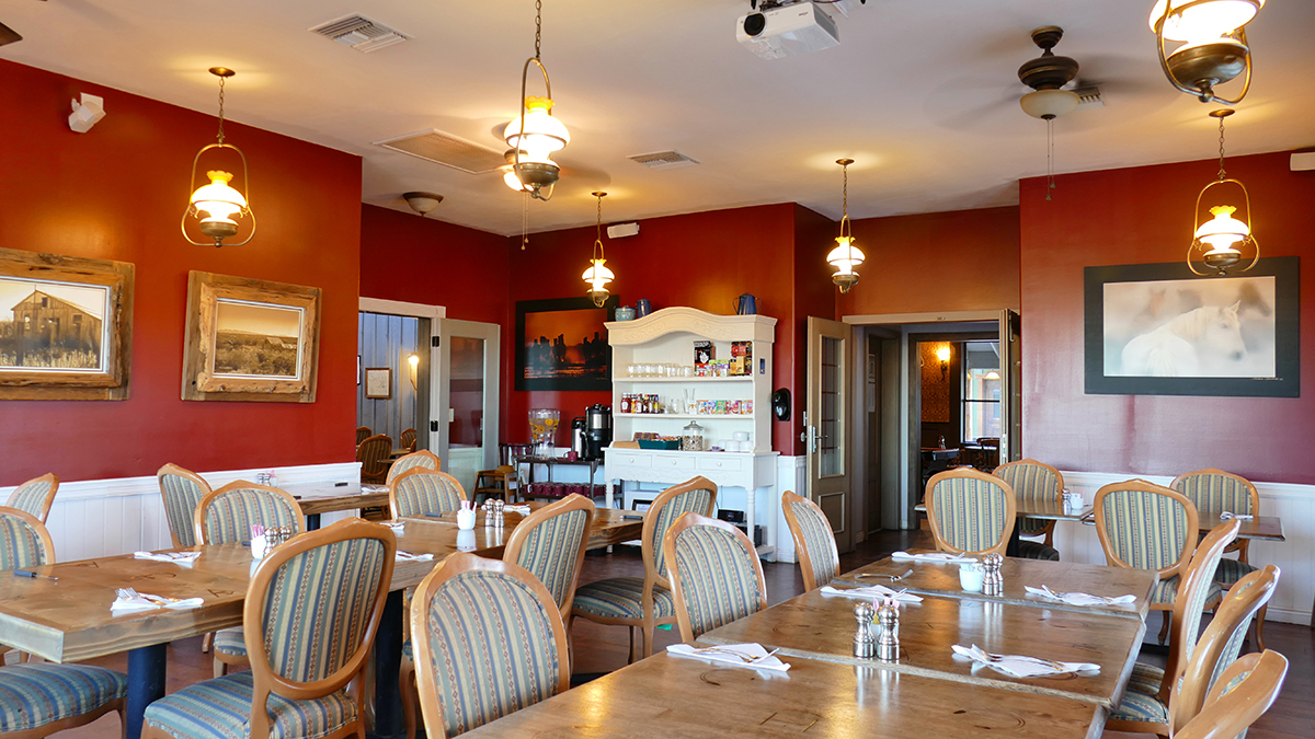 Dining room at the ranch