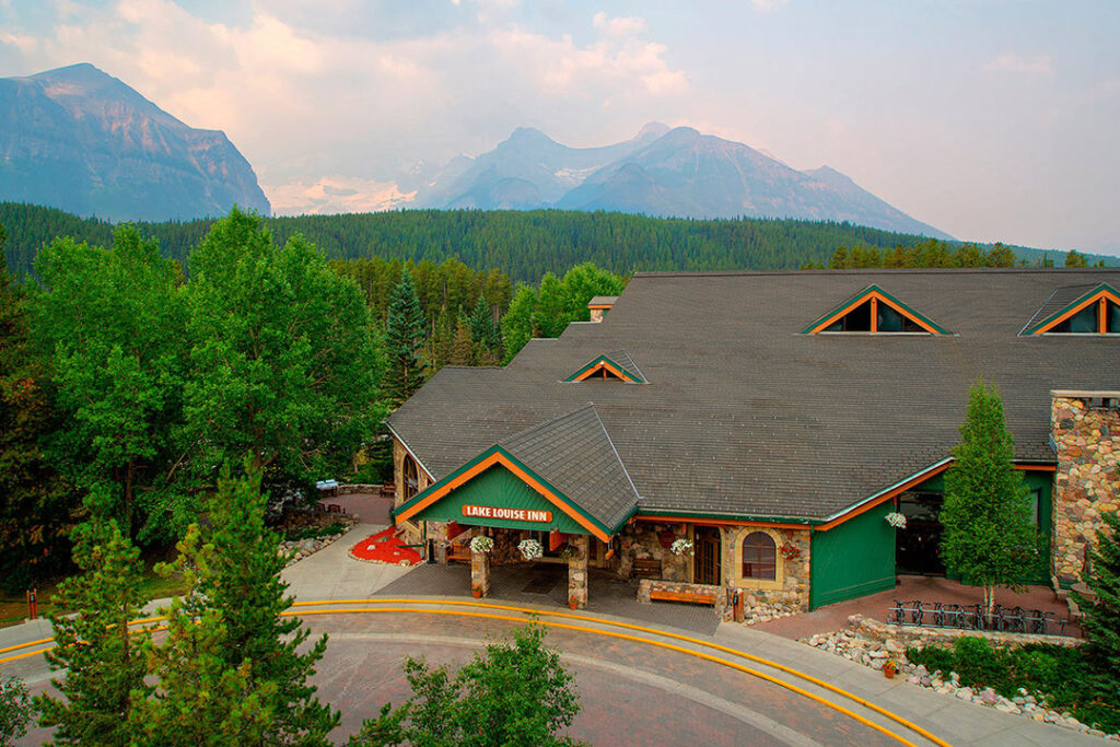 Aerial view of the inn