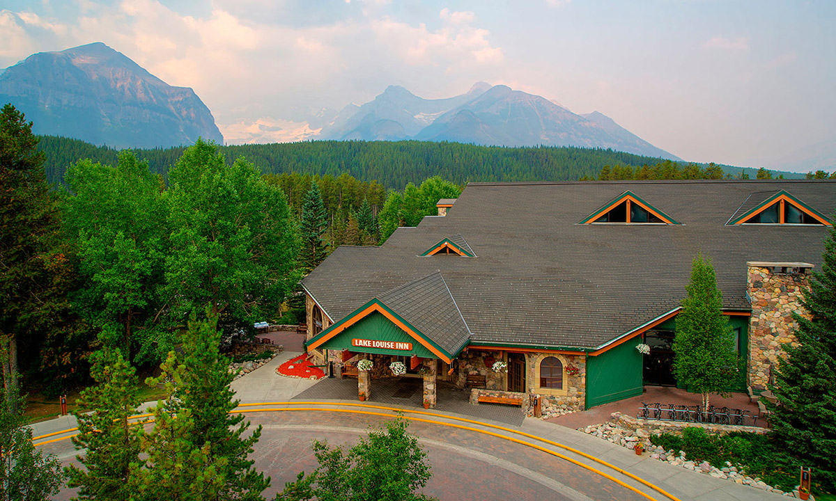 Aerial view of the inn