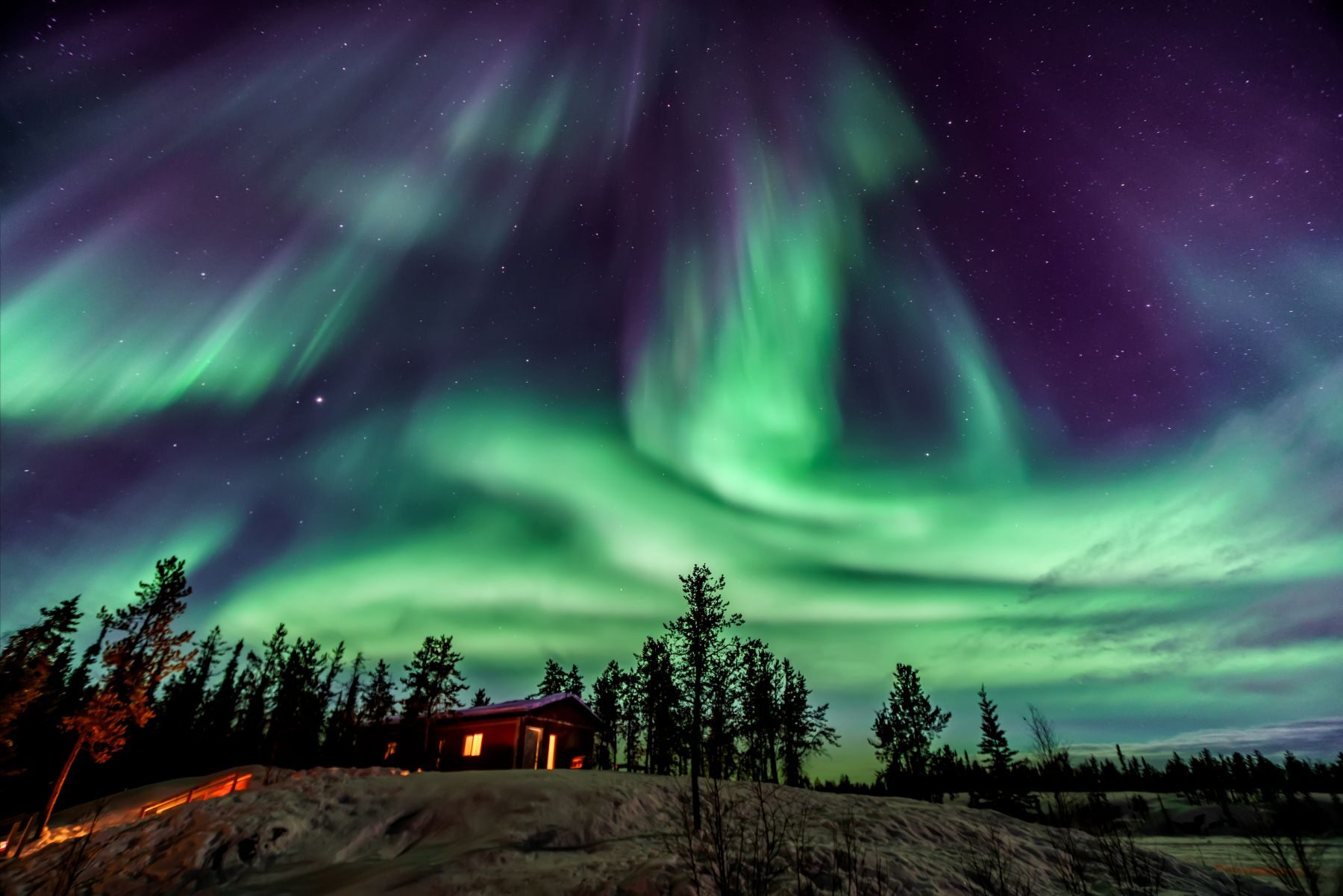 Northern Lights over Yellowknife