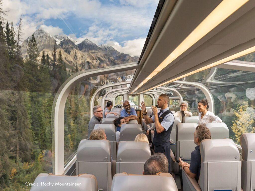 Gold Leaf Carriage on Rocky Mountaineer train