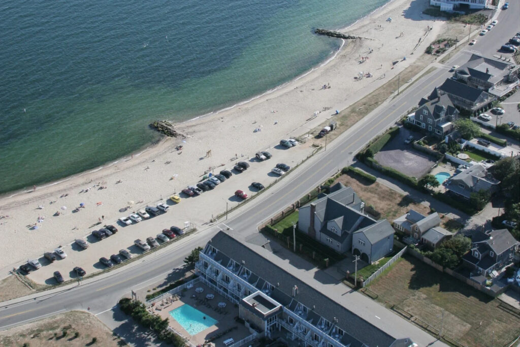 Aerial view of the resort