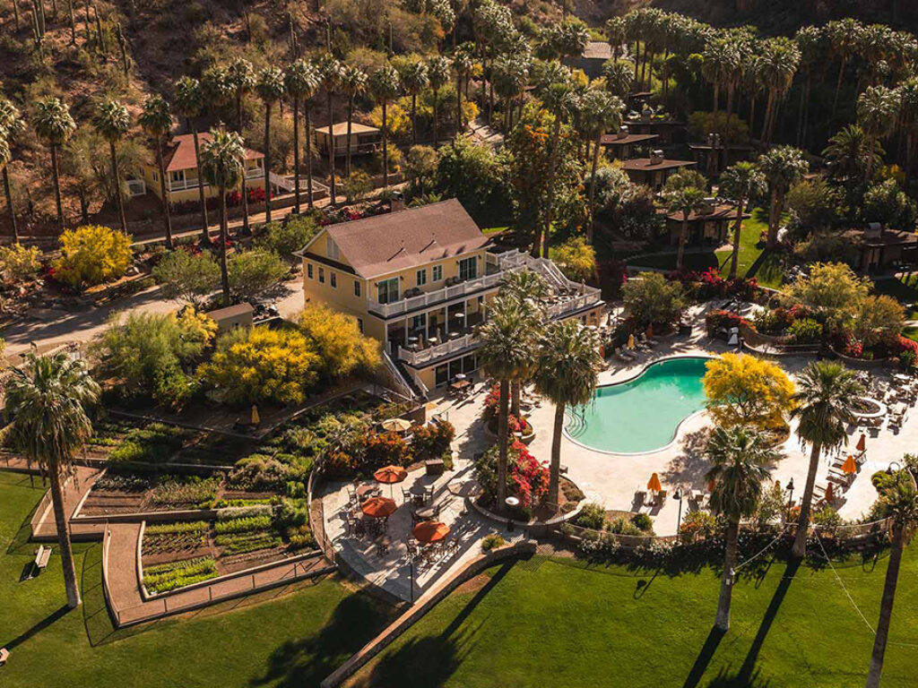 Hotel aerial view